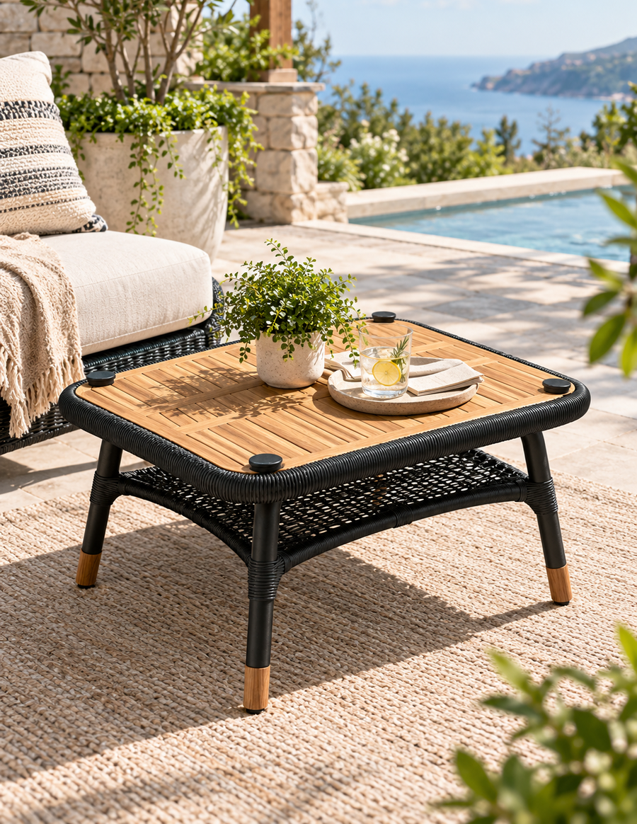 Tavolino da Giardino in Rattan