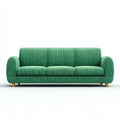 Divano 3 posti verde 210 x 90 x 85 cm in velluto a coste di poliestere forma rettangolare